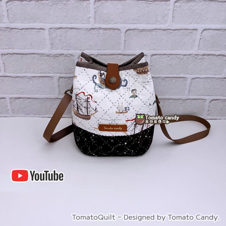 No.210 Cute Small body cross bag. Hand Sewing Pattern Only, YouTube Tutorial, No Written Instructions, Instant Download PDF.