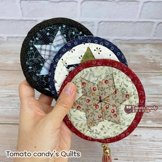 No.080 Diamond Star Coin Purse. Hand Sewing Pattern Only, YouTube Tutorial, No Written Instructions, Instant Download PDF.