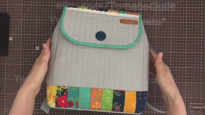 No.176 Simple backpack. Hand Sewing Pattern Only, YouTube Tutorial, No Written Instructions, Instant Download PDF.