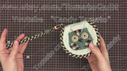 No.025 Cute Owl Mini Hand Pouch. Hand Sewing Pattern Only, YouTube Tutorial, No Written Instructions, Instant Download PDF.