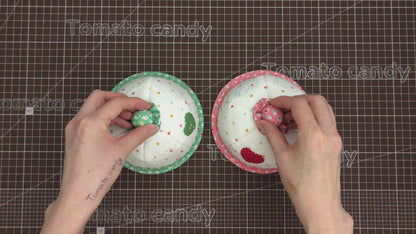 No.165 Doughnut Pin cushion. Hand Sewing Pattern Only, YouTube Tutorial, No Written Instructions, Instant Download PDF.