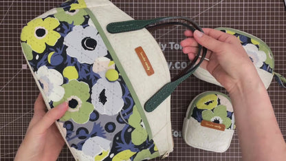 No.269 Pocket-Accent Simple Quilted Bag – Hand Sewing, No Written Instructions, YouTube Tutorial, PDF