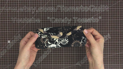 No.184 Glasses case/pouch. Hand Sewing Pattern Only, YouTube Tutorial, No Written Instructions, Instant Download PDF.