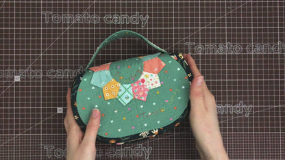 No.160 Sewing pouch. Hand Sewing Pattern Only, YouTube Tutorial, No Written Instructions, Instant Download PDF. Dresden