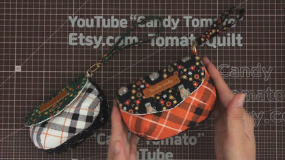 No.217 Plump & Cute Hand Mini Pouch. Hand Sewing Pattern Only, YouTube Tutorial, No Written Instructions, Instant Download PDF.